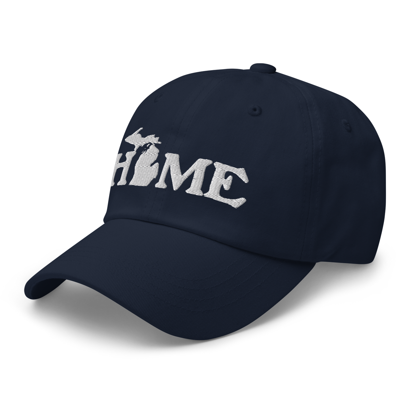 Michigan 'Home' Dad Hat (Woodcut Font)