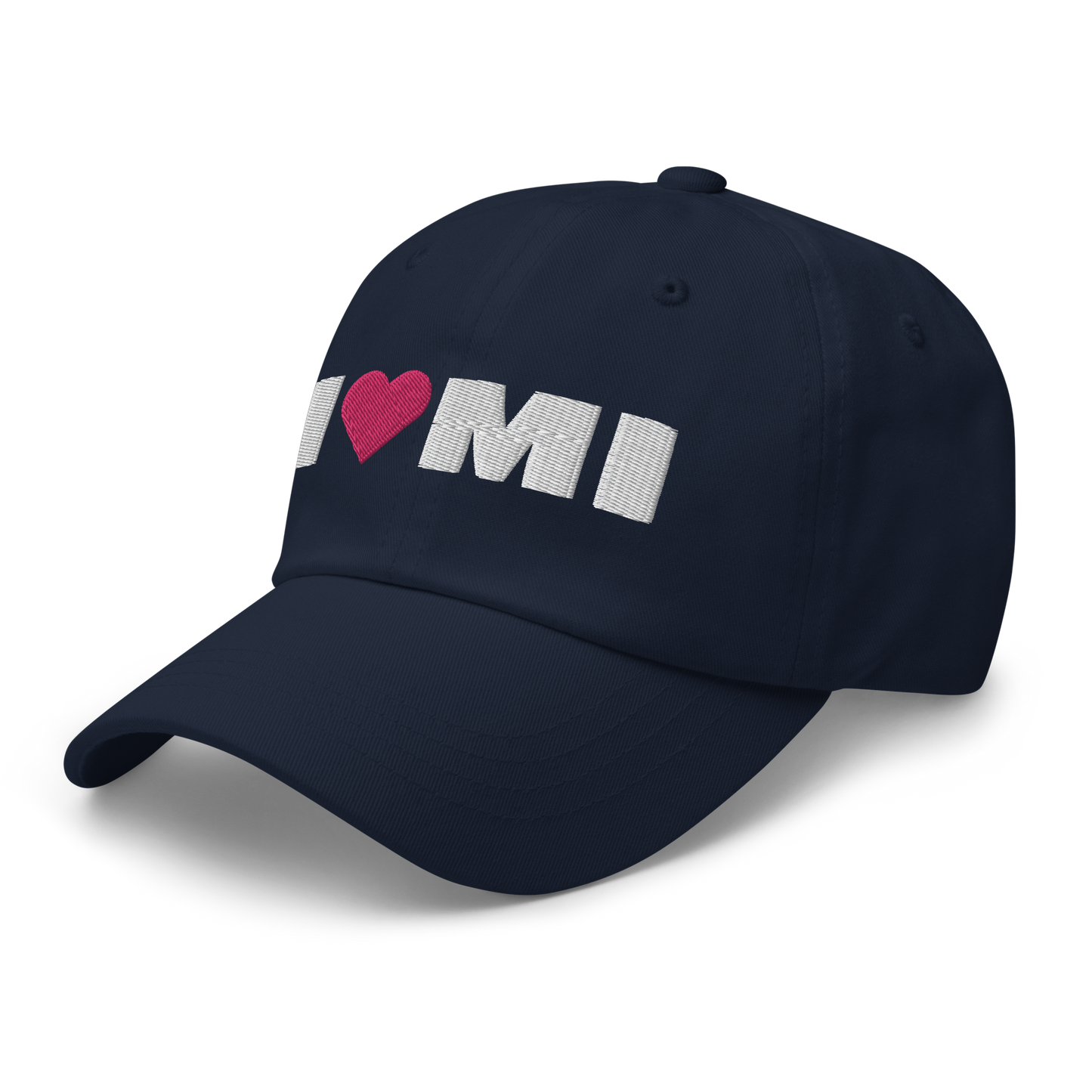 Michigan 'I ❤️ MI' Dad Hat (French Olive Font)