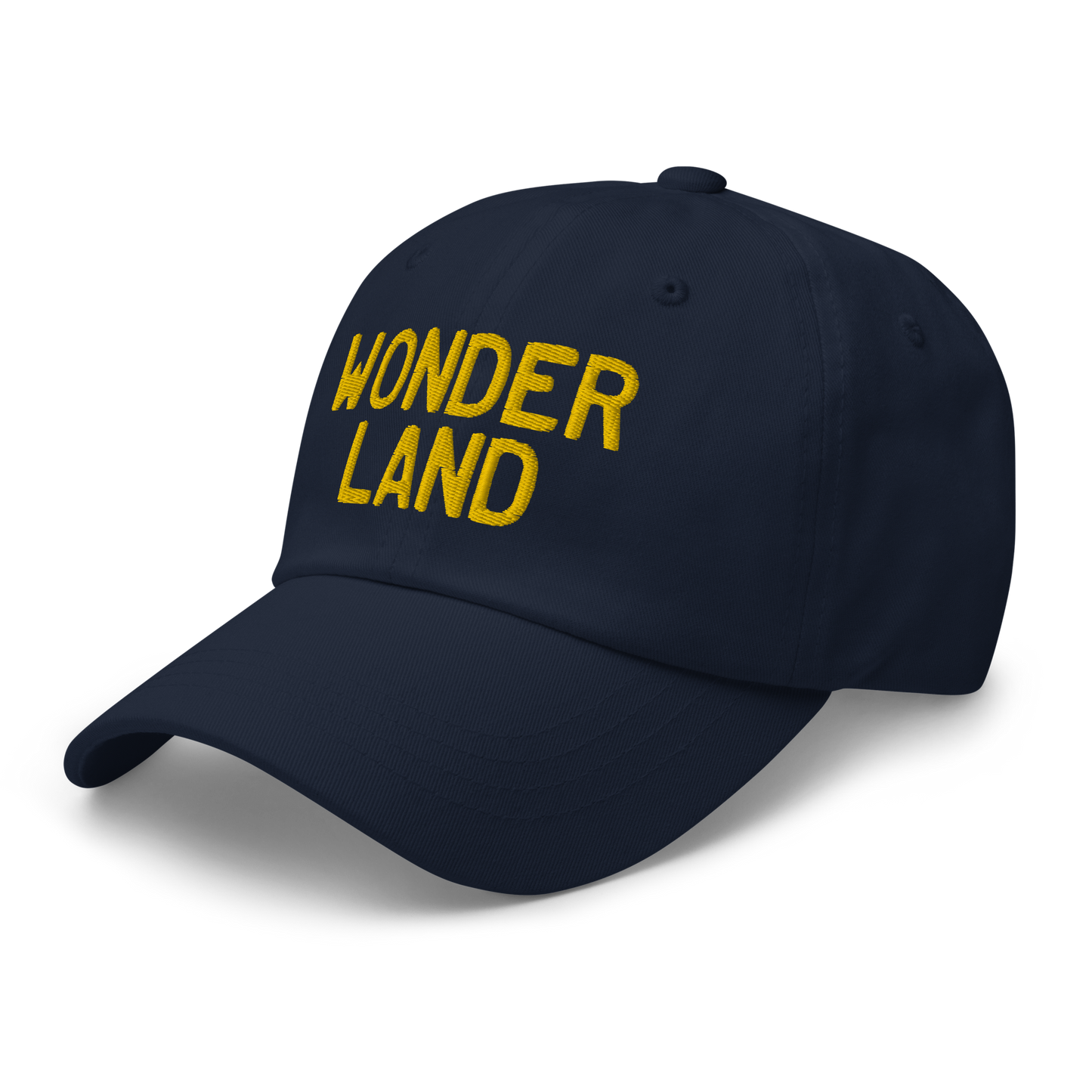 Michigan 'Wonderland' Dad Hat (Licence Plate Font) | Gold Embroidery