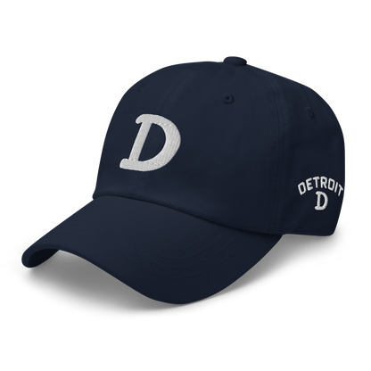 Detroit 'Old French D' Dad Hat (w/ Side Design)