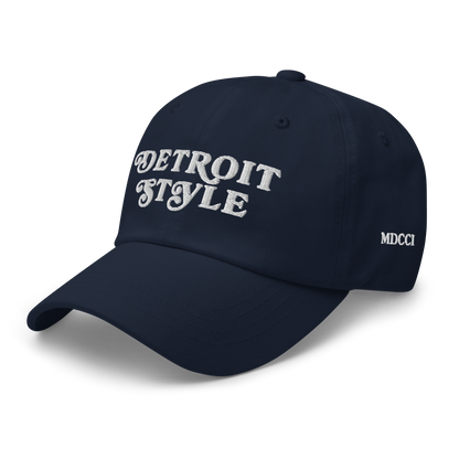 'Detroit Style' Dad Hat (w 'MDCCI' Side Design)