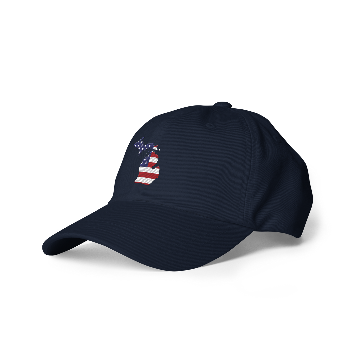 State of Michigan Dad Hat (w/ USA Flag Outline)