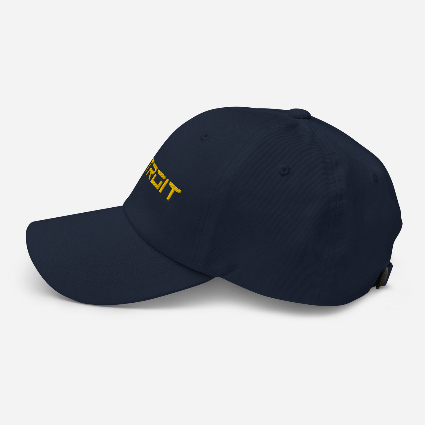 'Detroit' Dad Hat (Electric Font) | Gold Embroidery