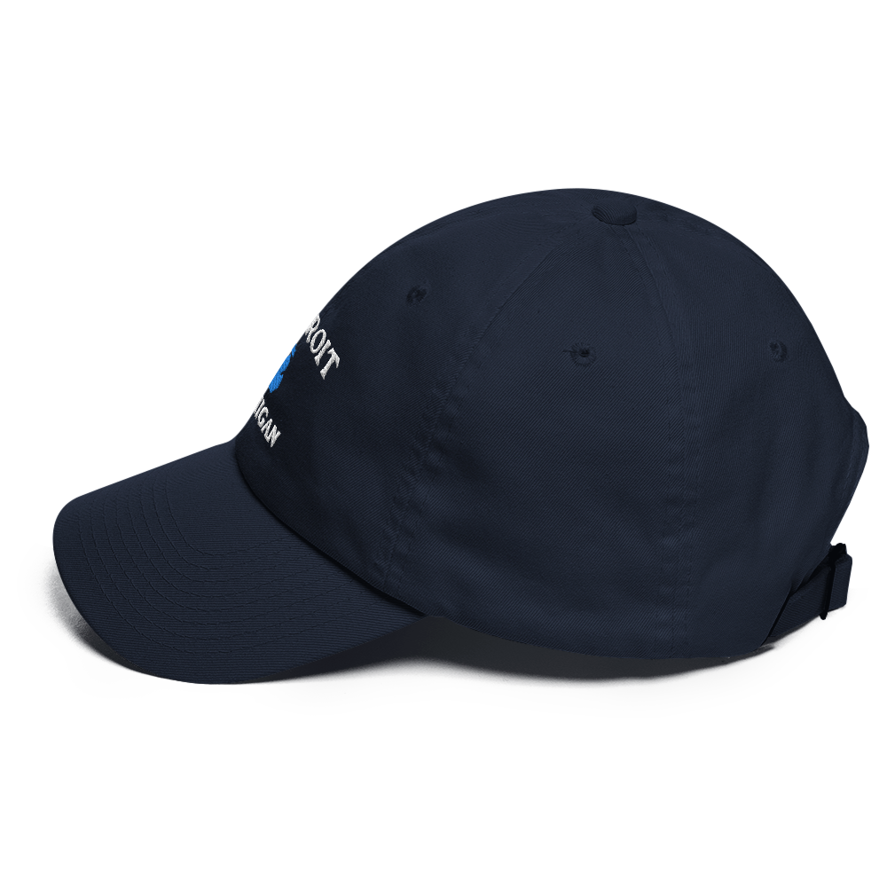 'Detroit Michigan' Dad Hat (w/ Michigan Outline)