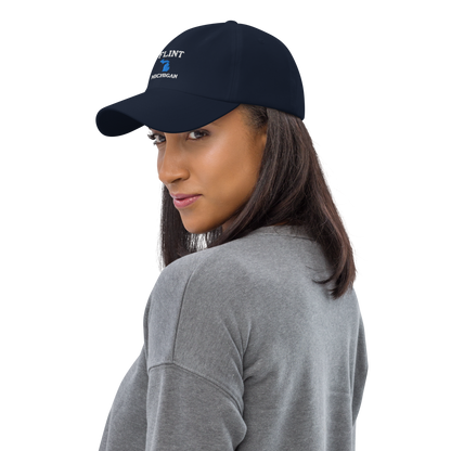 'Flint Michigan' Dad Hat (w/ Michigan Outline)