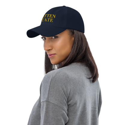 Michigan 'Mitten State' Dad Hat (Didone Font) | Gold Embroidery