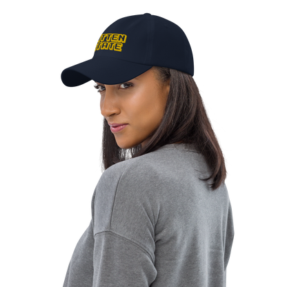 Michigan 'Mitten State' Dad Hat (Arcade Font) | Gold Embroidery