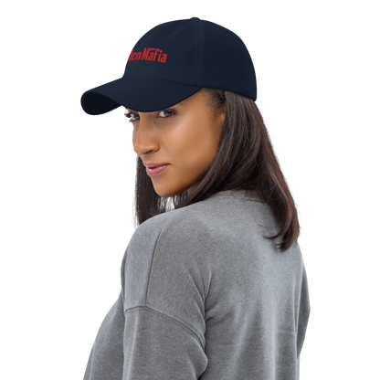 Michigan 'MittenMafia' Dad Hat (Gangster Font) | Red Embroidery