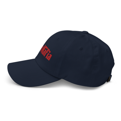 Michigan 'MittenMafia' Dad Hat (Gangster Font) | Red Embroidery