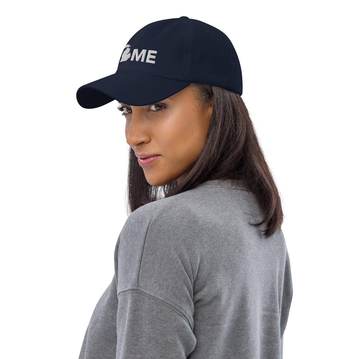 Michigan 'Home' Dad Hat (Geometric Sans Font)