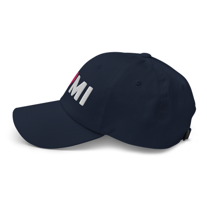 Michigan 'I ❤️ MI' Dad Hat (Rounded Swiss Font)