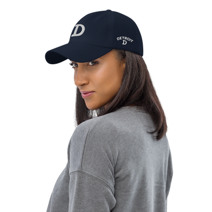 Detroit 'Old French D' Dad Hat (w/ Side Design)