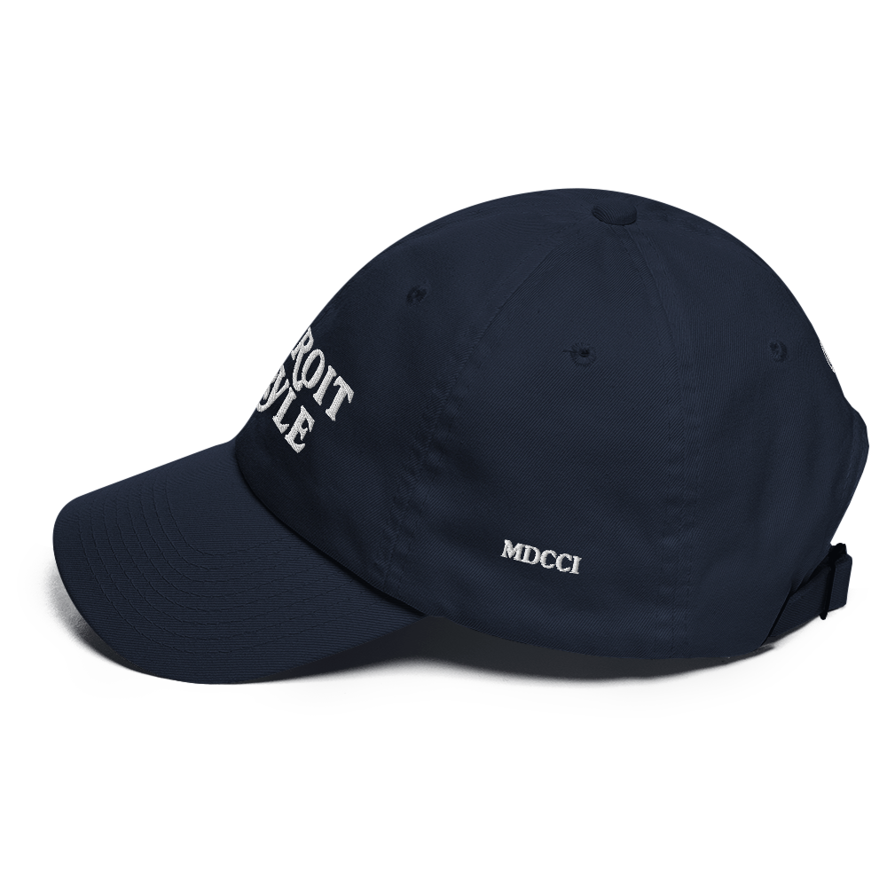 'Detroit Style' Dad Hat (w 'MDCCI' Side Design)