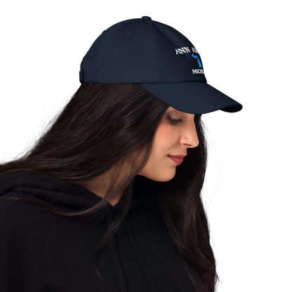 'Ann Arbor Michigan' Dad Hat (w/ Michigan Outline)