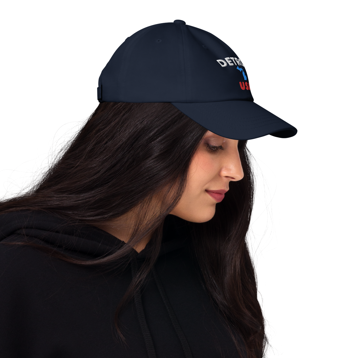 'Detroit USA' Dad Hat (w/ Michigan Outline)