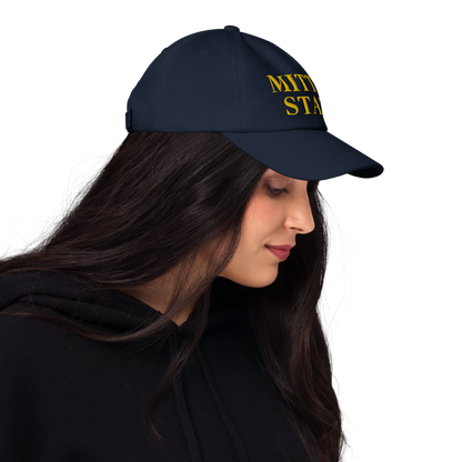 Michigan 'Mitten State' Dad Hat (Didone Font) | Gold Embroidery