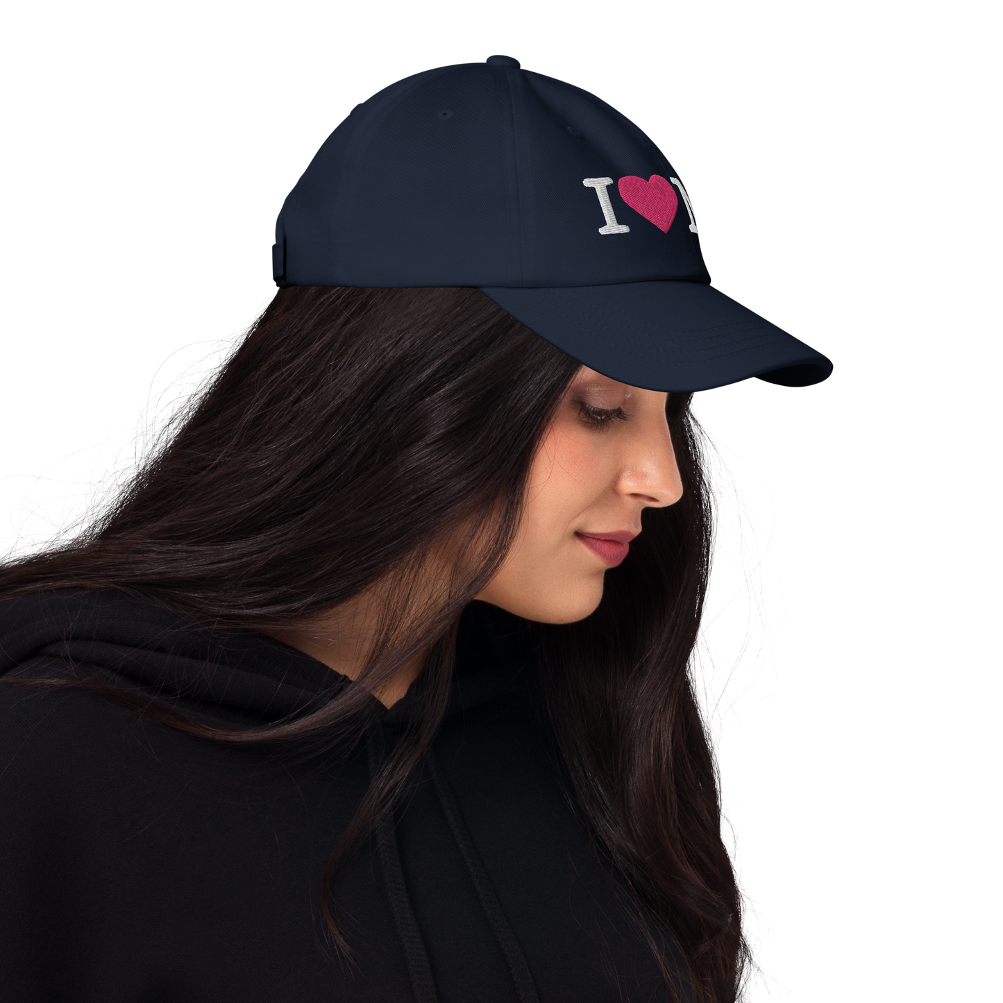 Michigan 'I ❤️ MI' Dad Hat (Typewriter Font)