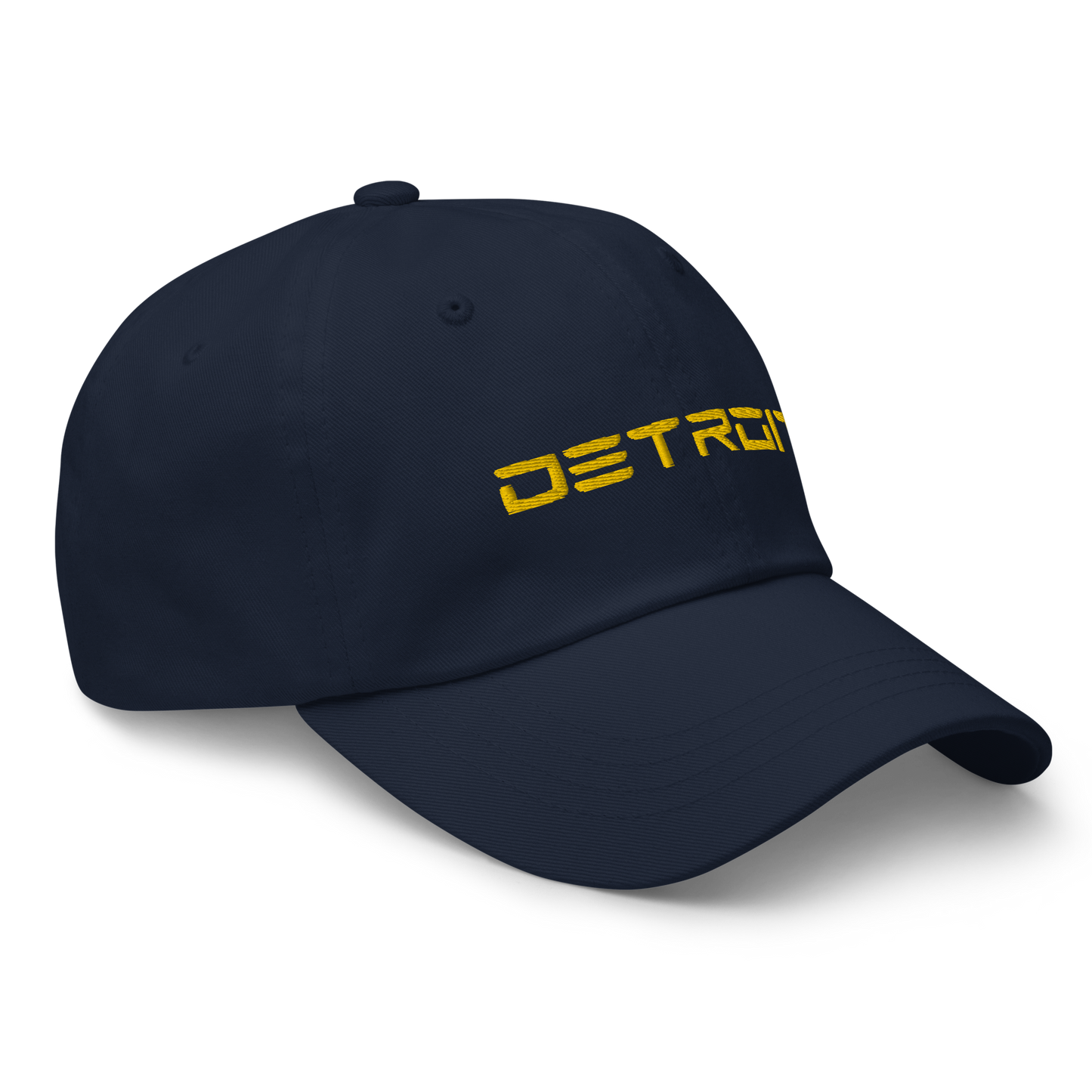 'Detroit' Dad Hat (Electric Font) | Gold Embroidery