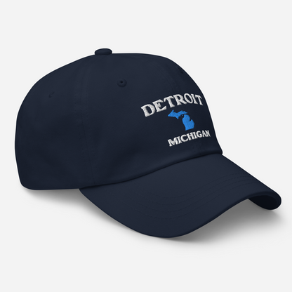 'Detroit Michigan' Dad Hat (w/ Michigan Outline)