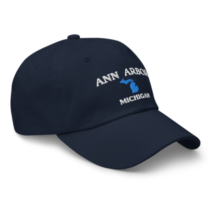 'Ann Arbor Michigan' Dad Hat (w/ Michigan Outline)