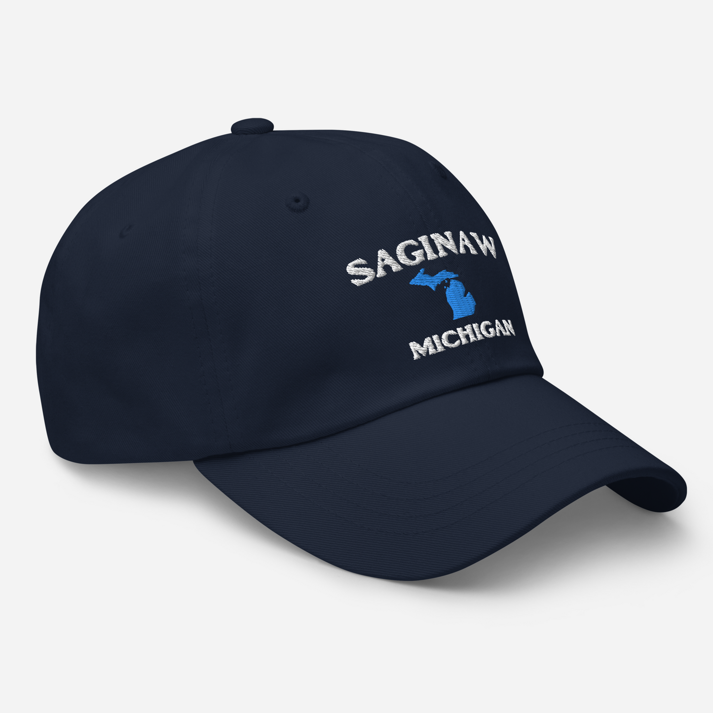 'Saginaw Michigan' Dad Hat (w/ Michigan Outline)