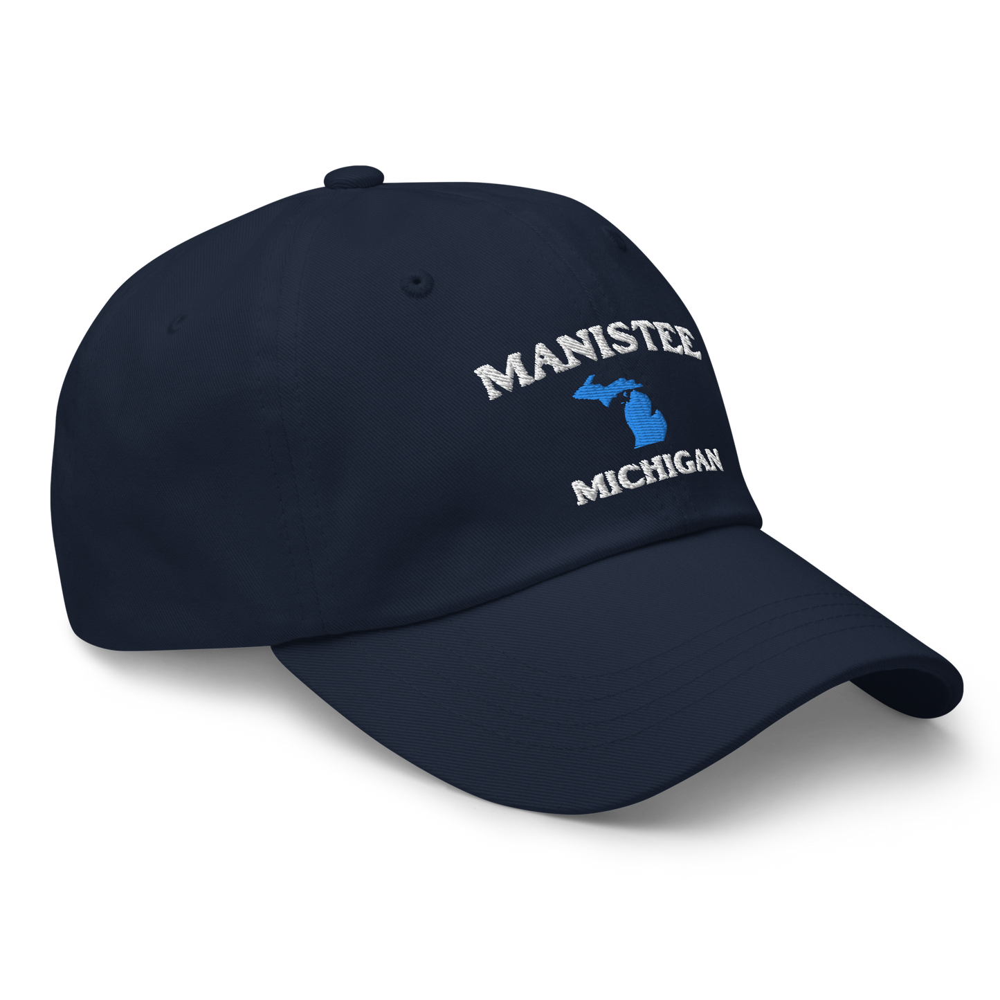 'Manistee Michigan' Dad Hat (w/ Michigan Outline)