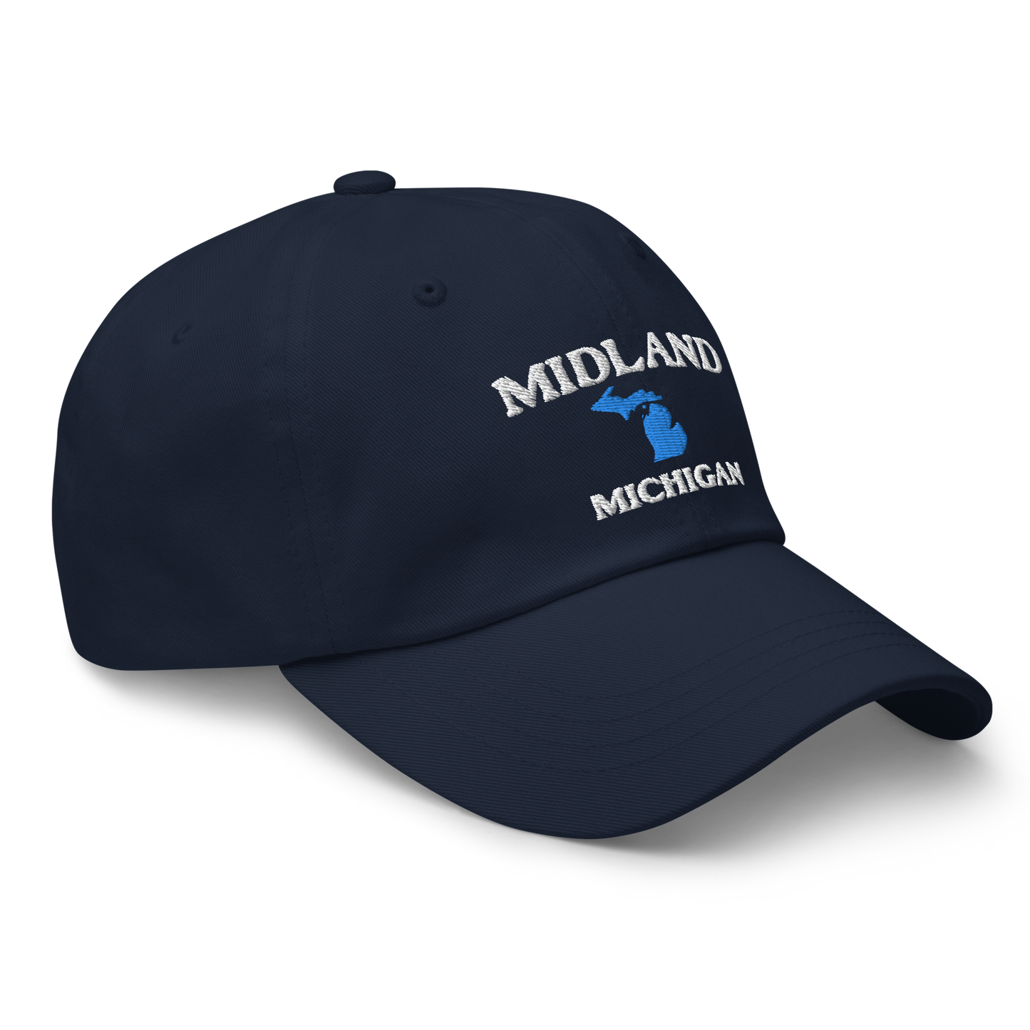 'Midland Michigan' Dad Hat (w/ Michigan Outline)