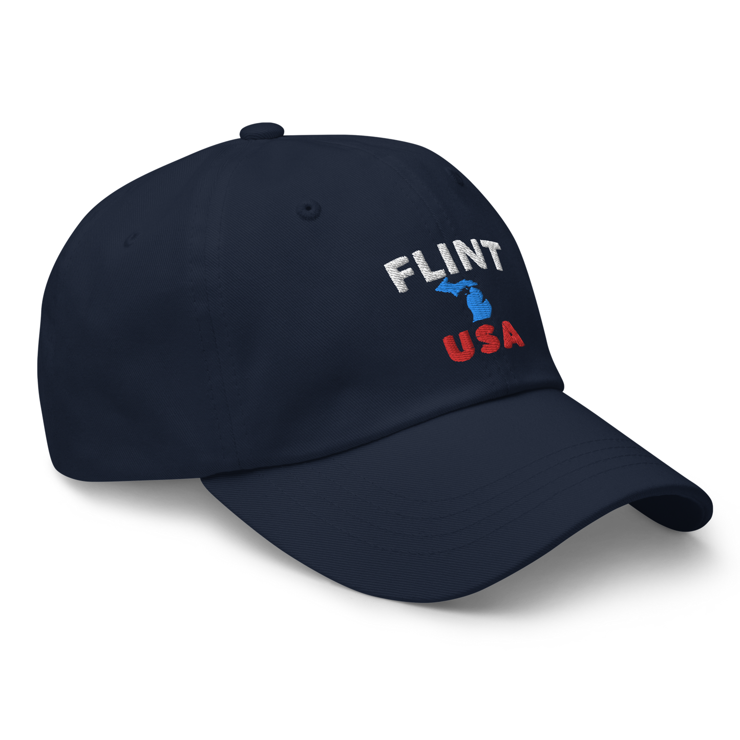 'Flint USA' Dad Hat (w/ Michigan Outline)