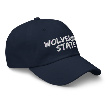 Michigan 'Wolverine State' Dad Hat (Angry Brush Font)