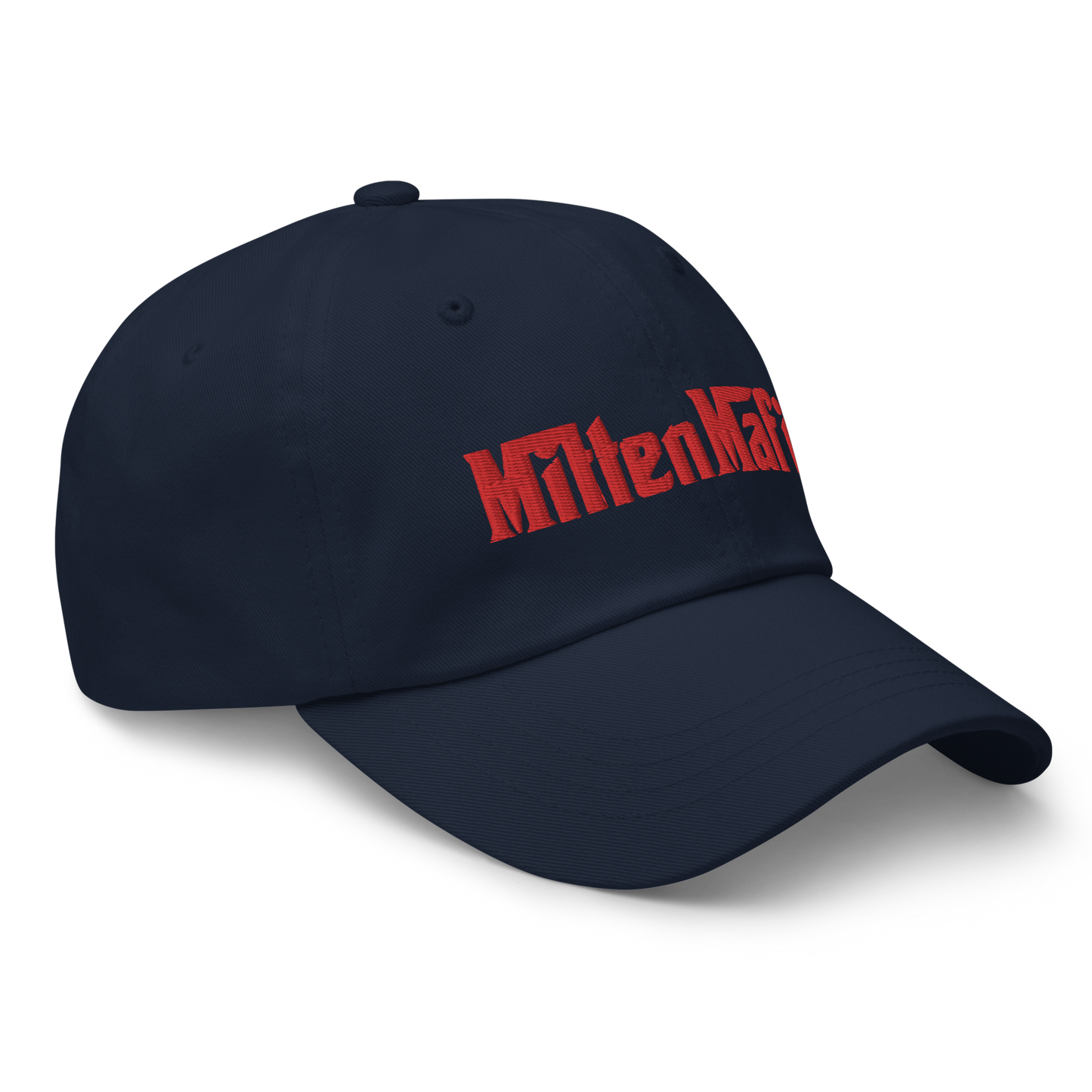 Michigan 'MittenMafia' Dad Hat (Gangster Font) | Red Embroidery