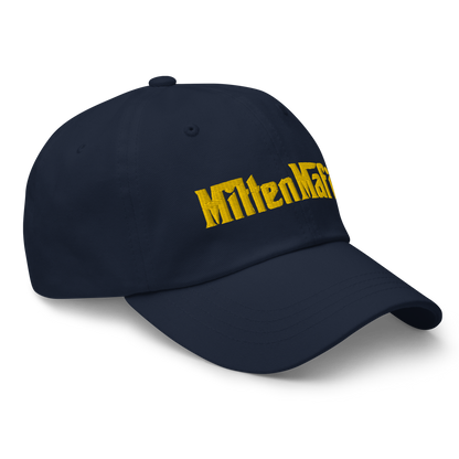 Michigan 'MittenMafia' Dad Hat (Gangster Font) | Gold Embroidery