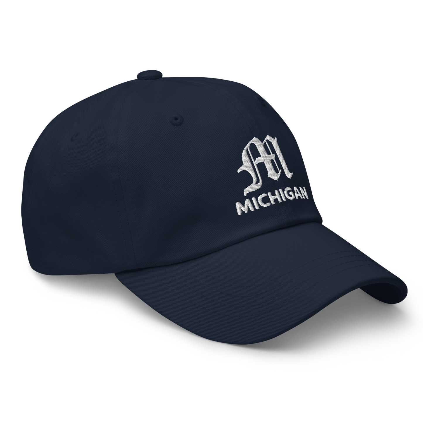 'Michigan' Dad Hat (w/ Old English 'M')