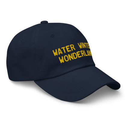 Michigan 'Water Winter Wonderland' Dad Hat (Licence Plate Font) | Gold Embroidery