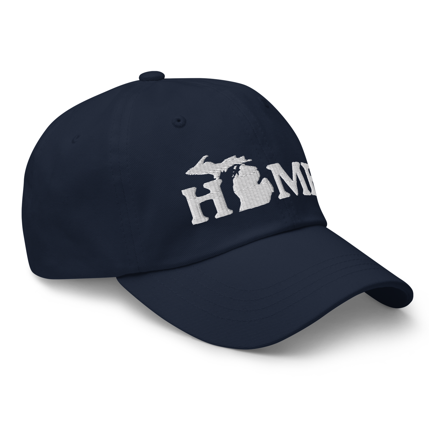 Michigan 'Home' Dad Hat (Woodcut Font)