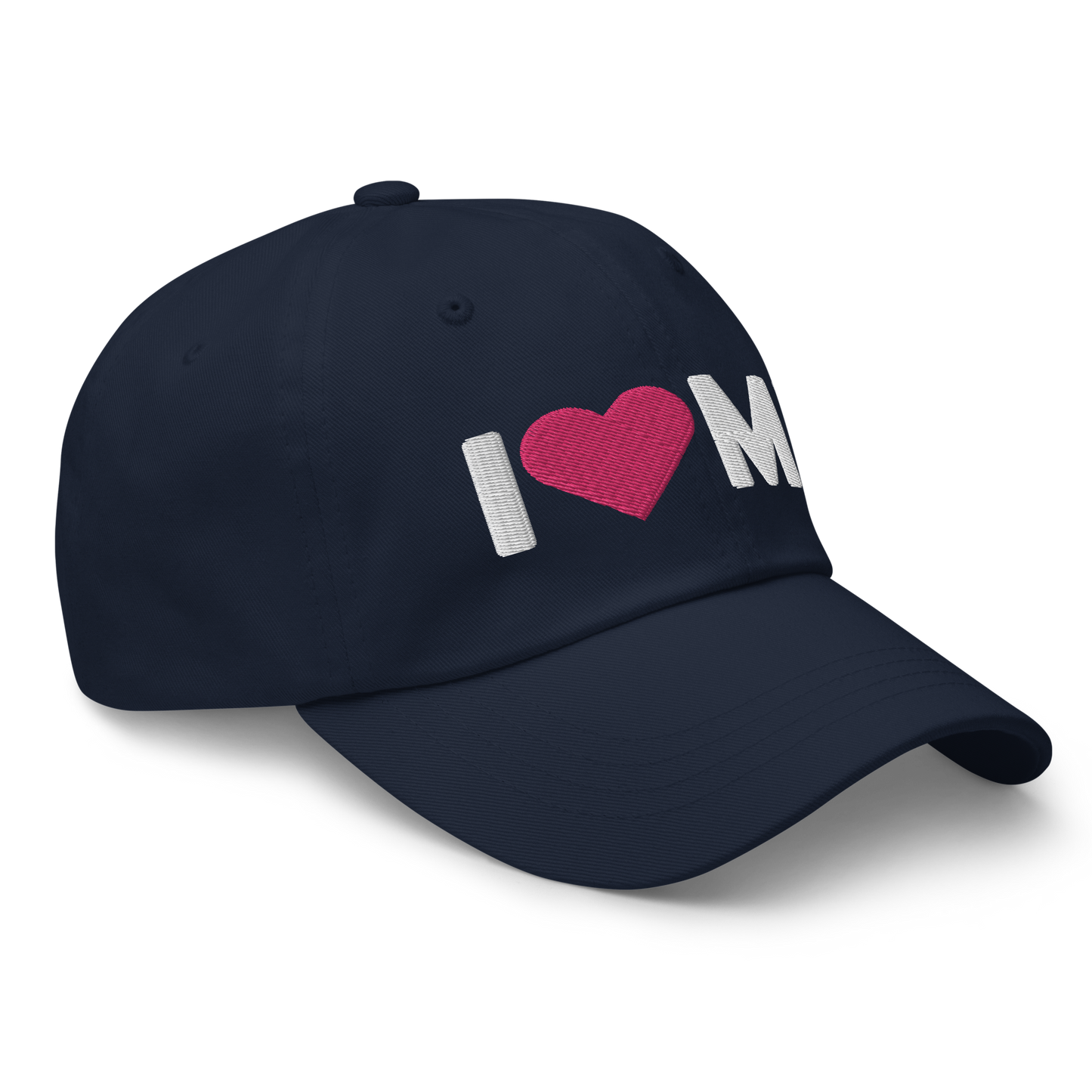 Michigan 'I ❤️ MI' Dad Hat (Rounded Swiss Font)