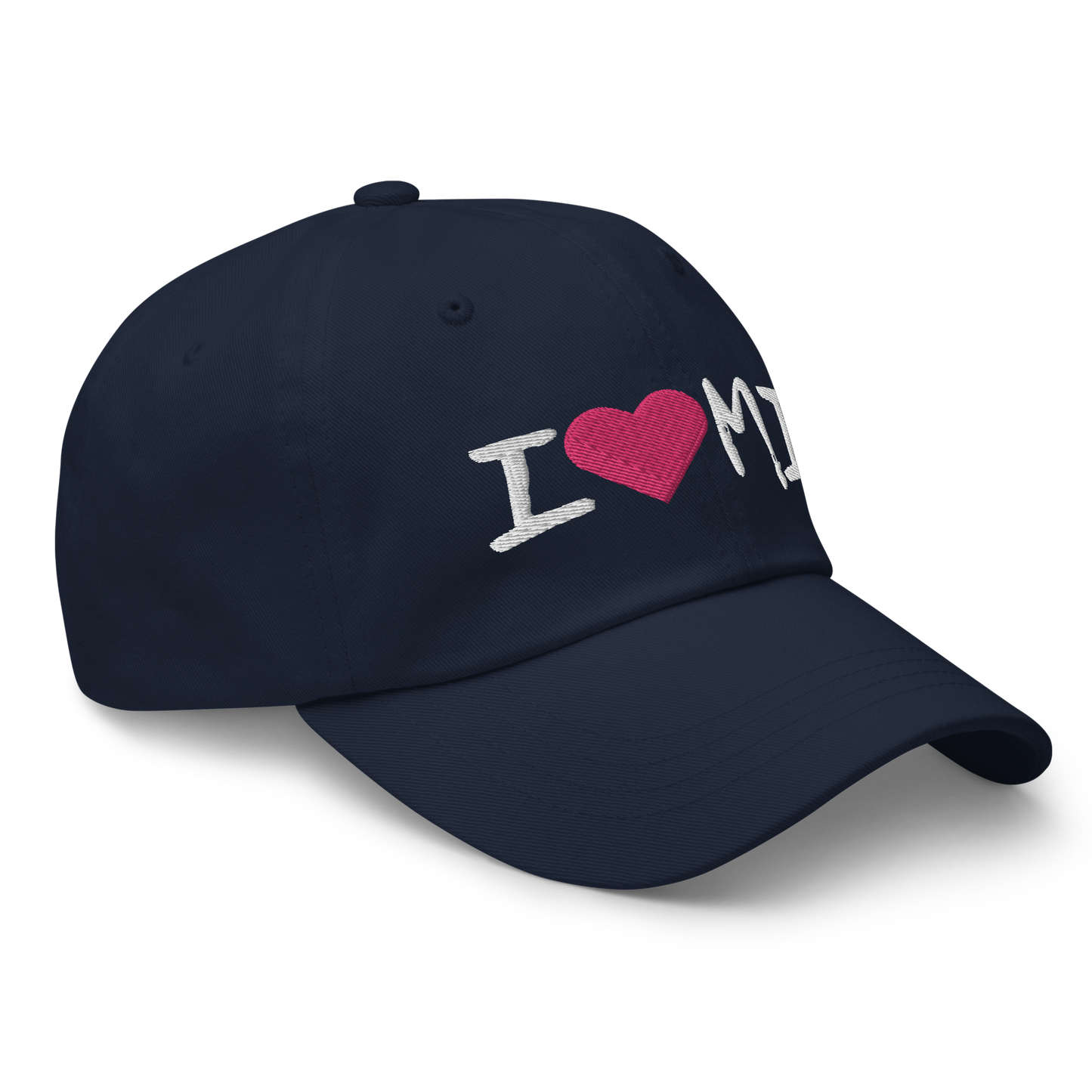 Michigan 'I ❤️ MI' Dad Hat (Brush Font)