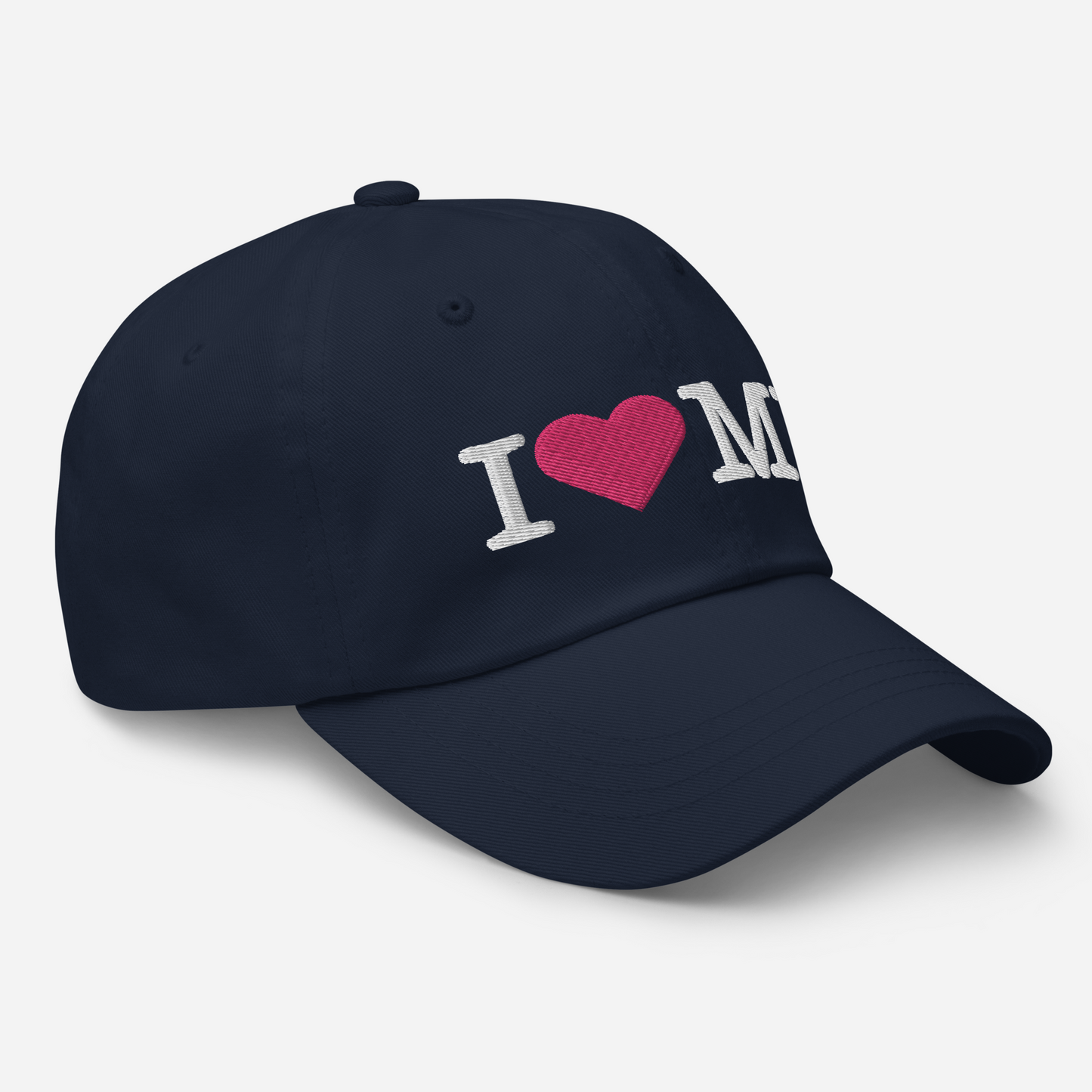 Michigan 'I ❤️ MI' Dad Hat (Typewriter Font)