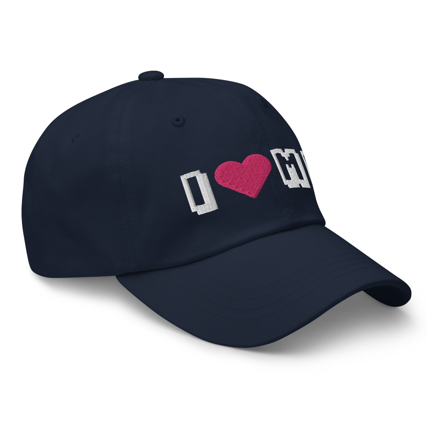 Michigan 'I ❤️ MI' Dad Hat (Arcade Font)