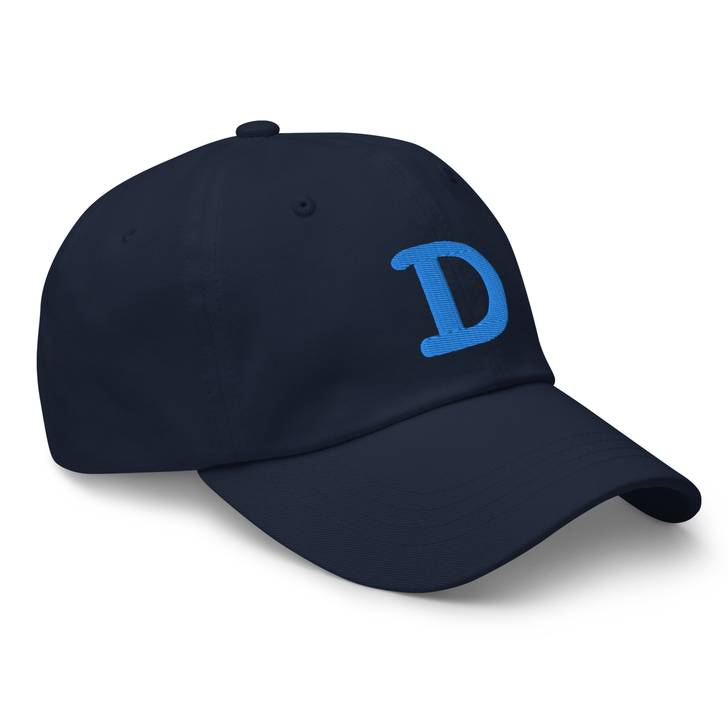 Detroit 'Old French D' Dad Hat (w/ Side Design) | Azure Embroidery