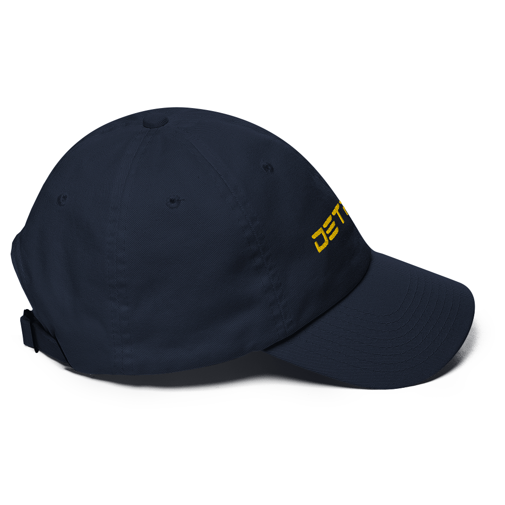 'Detroit' Dad Hat (Electric Font) | Gold Embroidery