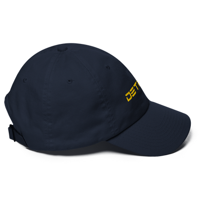 'Detroit' Dad Hat (Electric Font) | Gold Embroidery