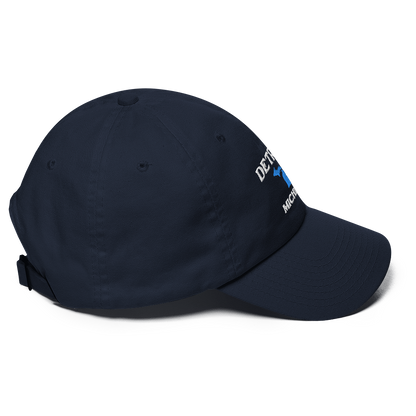 'Detroit Michigan' Dad Hat (w/ Michigan Outline)