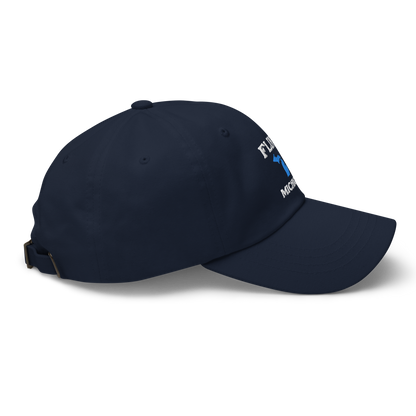 'Flint Michigan' Dad Hat (w/ Michigan Outline)