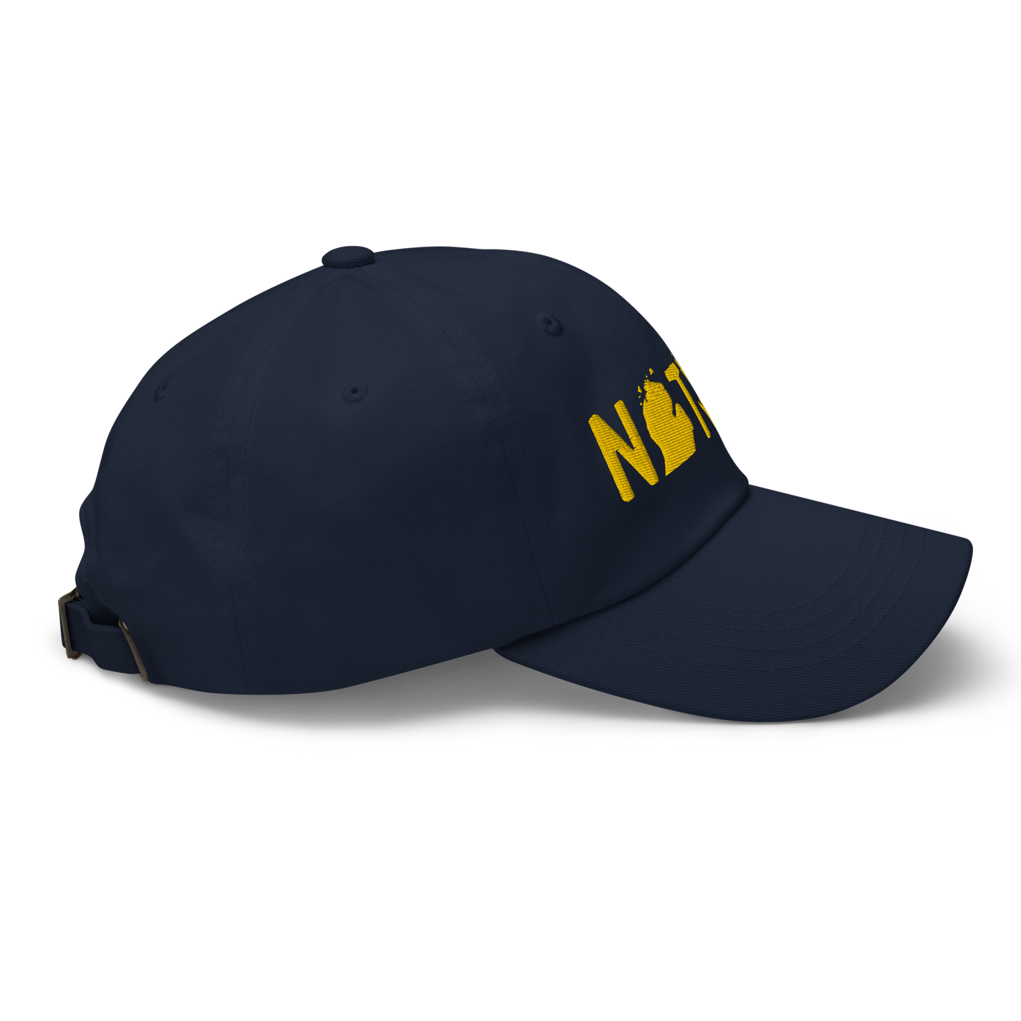 Michigan 'Native' Dad Hat (Licence Plate Font) | Gold Embroidery