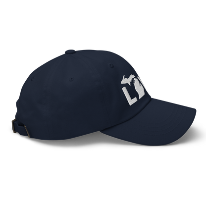 Michigan 'Love' Dad Hat (Geometric Sans Font)