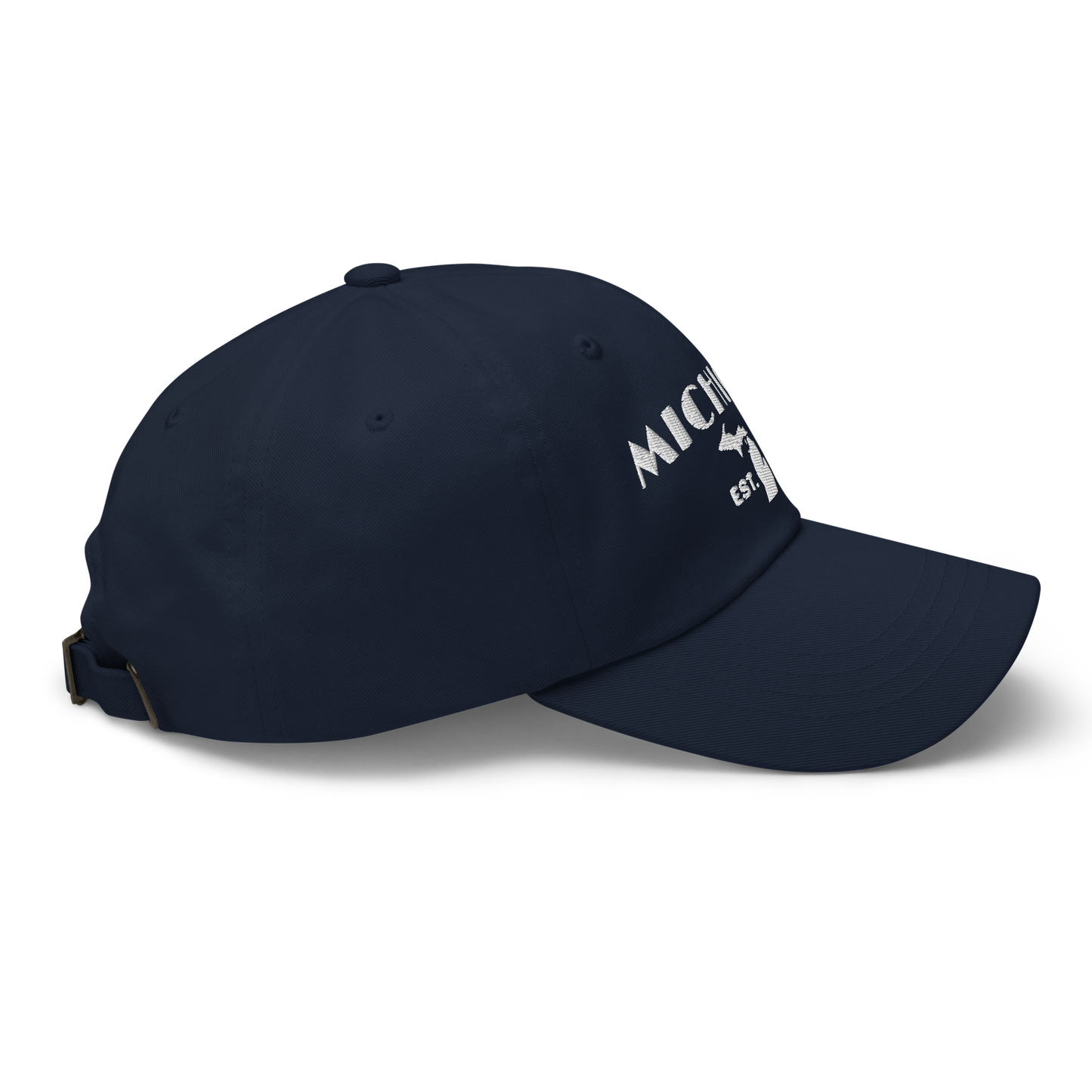 'Michigan EST 1837' Dad Hat (Theatrical Art Deco Font)