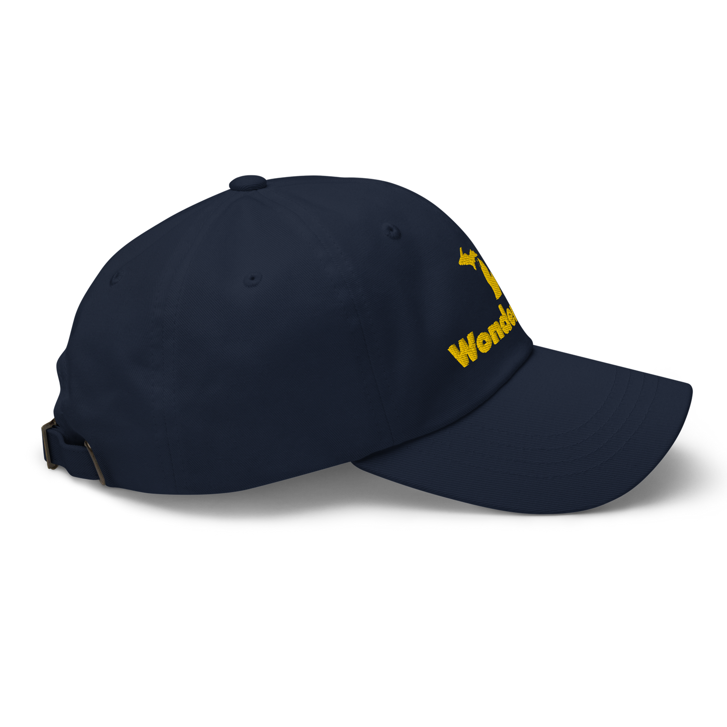 Michigan 'Wonderland' Dad Hat (Geometric Sans Font) | Gold Embroidery