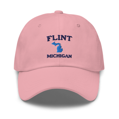 'Flint Michigan' Dad Hat (w/ Michigan Outline)