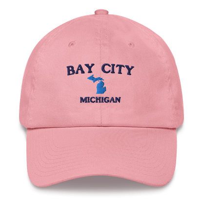 'Bay City Michigan' Dad Hat (w/ Michigan Outline)