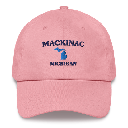 'Mackinac Michigan' Dad Hat (w/ Michigan Outline)